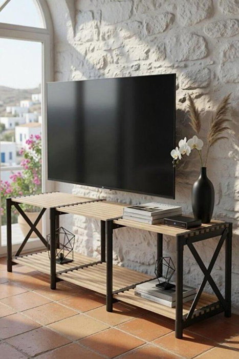 Hanah Home Soporte para TV Negro Hanah Home Soporte para TV Negro